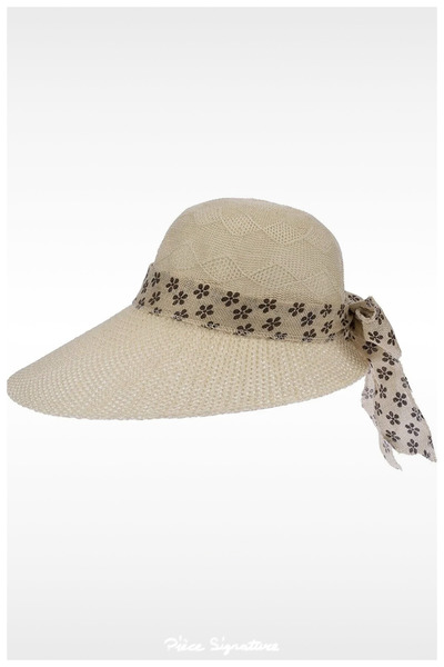 PIECE SIGNATURE Moon Brimmed Women's Mercerized Hat (Contraction Rope Availab...