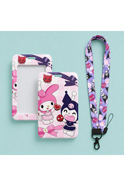 synshop Cute Cat Rabbit Kuromiii My Melodi Melodyyy Patterned Neck Strap Lany...