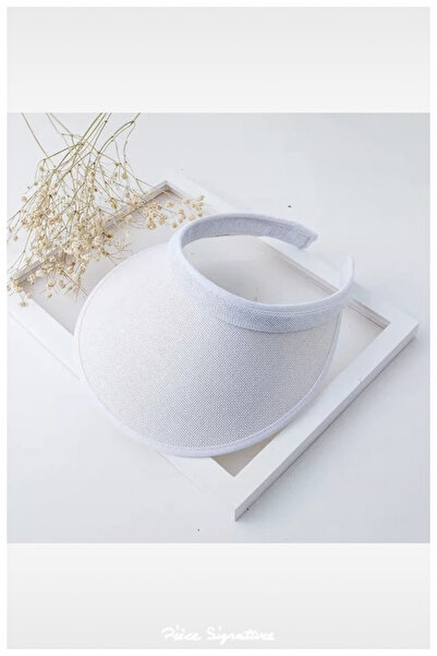 PIECE SIGNATURE Summer Blank Straw Hat For Women And Men ( 53-59 Cm )
