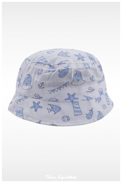 PIECE SIGNATURE 100% Cotton (1-3 Years) Boy's Fisherman Hat (48-50 cm)