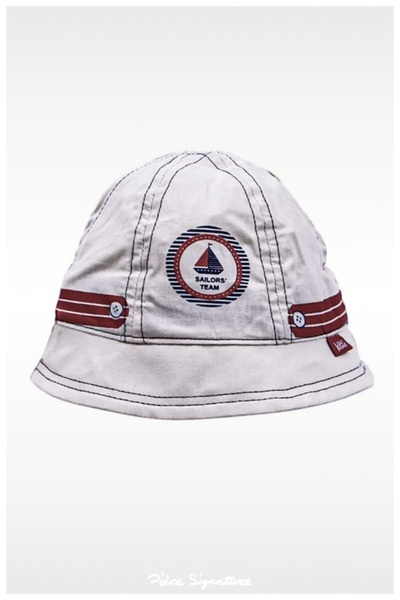 PIECE SIGNATURE 100% Cotton (1-3 Years) Boy's Fisherman Hat ((44-46 cm)
