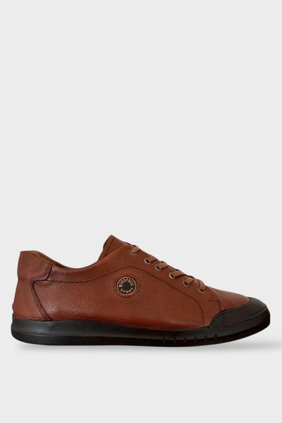 Jagulep Men's Comfort Genuine Leather Shoes Taba