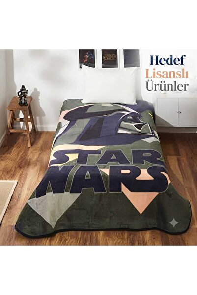 Taç Lisanslı Disney Star Wars Evergreen Battaniye Tek Kişilik