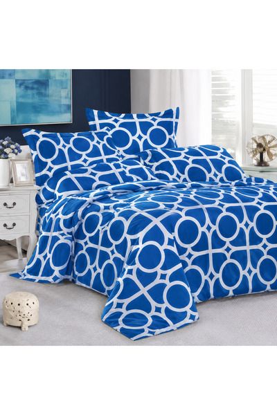 EMATTEIRO 4-Piece Duvet Cover Set with Duvet Cover and 2 Pillow, Modern Print