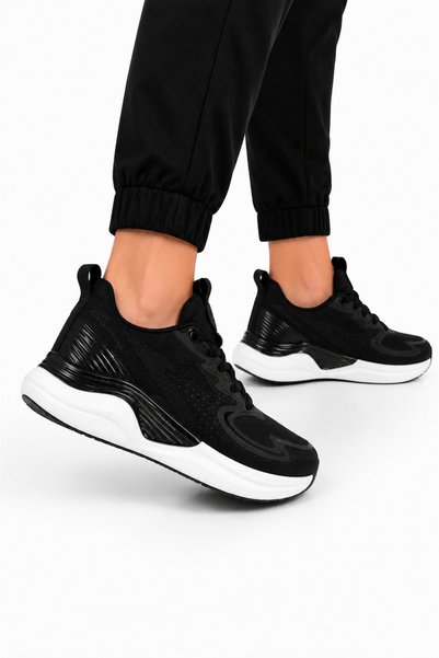 Jagulep Men's Imported Foam Sole Sports Shoes Black