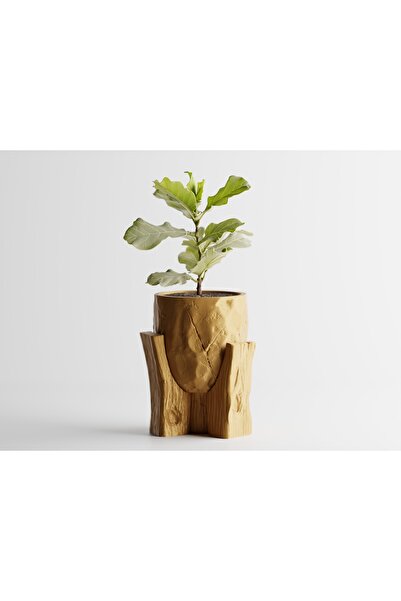 LayerCrew Ghiveci decorativ cu suport Grotia 12.2 cm 10.2 cm 10.3 cm Gold