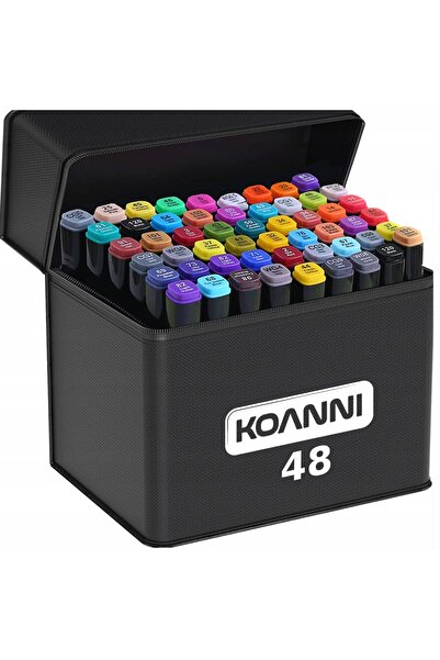 Other KOANNI MARKERE CU ALCOOL DUBLU-ACȚIONATE 48 BUCĂȚI + CUTIE