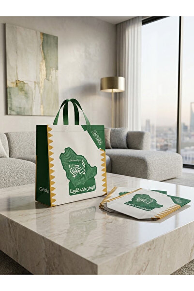 Generic co arma 4-piece set, canvas tote bags for the 96th Saudi National Day...