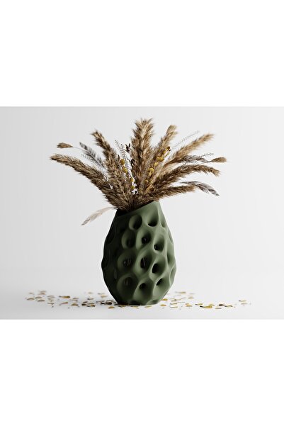 LayerCrew Vază decorativă Pora 20 cm 13.9 cm 14 cm Dark Green