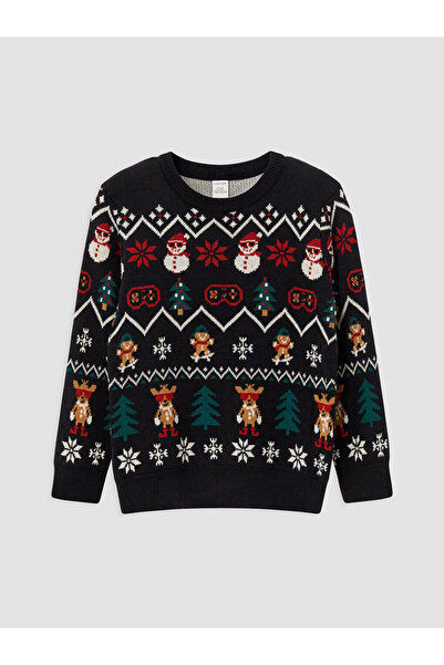 LC Waikiki New Year's Themed Boys' Sweater