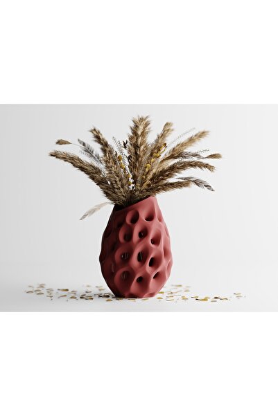 LayerCrew Vază decorativă Pora 20 cm 13.9 cm 14 cm Dark Red