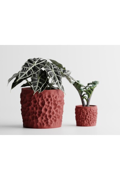LayerCrew Ghiveci decorativ Cratera 6.1 cm 7 cm 7.1 cm Dark Red