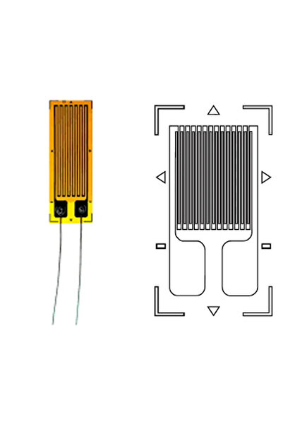 Kablolu 120 Ohm 10mm Gerinim Pulu , Gerinim Ölçer (Strain Gauge)