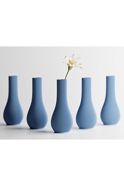 LayerCrew Vază pentru un fir Rini 18 cm 8 cm 8 cm Muted Blue