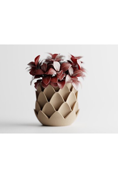 LayerCrew Ghiveci decorativ Phyllara 11.5 cm 12.5 cm 12.5 cm Desert Tan