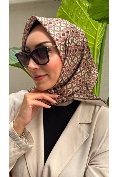 Firuze scarf Soft Pink Riva Pattern Soft Cotton Scarf