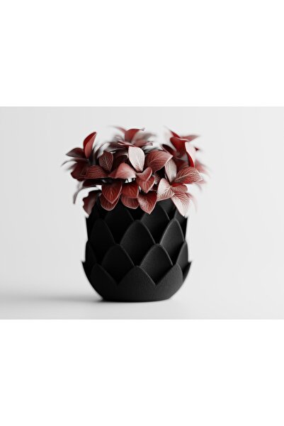 LayerCrew Ghiveci decorativ Phyllara 11.5 cm 12.5 cm 12.5 cm Charcoal