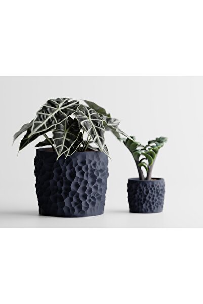 LayerCrew Ghiveci decorativ Cratera 14.2 cm 16.5 cm 16.6 cm Dark Blue