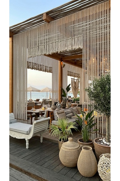 SuMavisi Makrome Halat Perde & Mekan Çalışması & Bohem Dekorasyon & Plaj & Otel