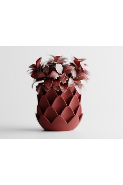 LayerCrew Ghiveci decorativ Phyllara 11.5 cm 12.5 cm 12.5 cm Dark Red