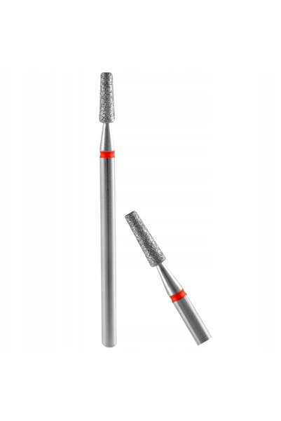 STALEKS Freză diamantată, Con tăiat, 2,5 mm, Roșu