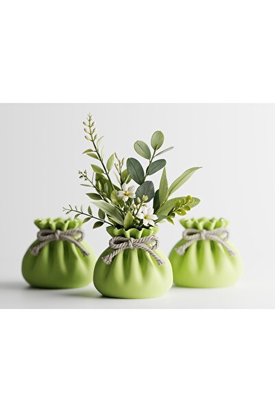 LayerCrew Vază decorativă Lazora 13.6 cm 12 cm 13.8 cm Apple Green