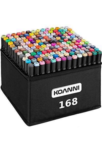 Other KOANNI MARKERE CU ALCOOL DUBLU-ACȚIONATE 168 BUCĂȚI + CUTIE