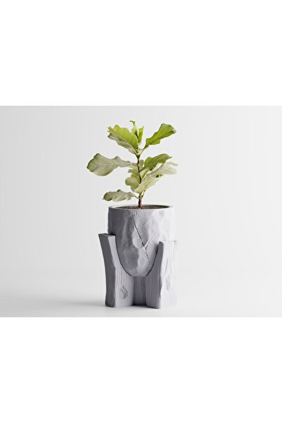 LayerCrew Ghiveci decorativ cu suport Grotia 12.2 cm 10.2 cm 10.3 cm Marble