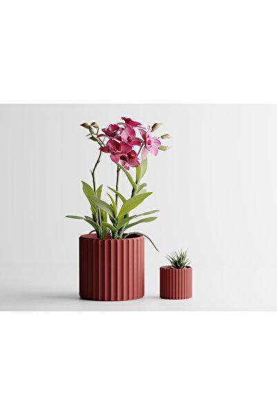 LayerCrew Ghiveci decorativ Muris 15.1 cm 16.1 cm 16.1 cm Dark Red