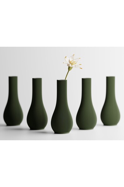 LayerCrew Vază pentru un fir Rini 18 cm 8 cm 8 cm Army Green