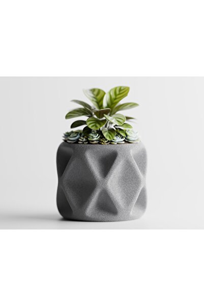 LayerCrew Ghiveci decorativ Tervielle 10 cm 12 cm 12.6 cm Silver