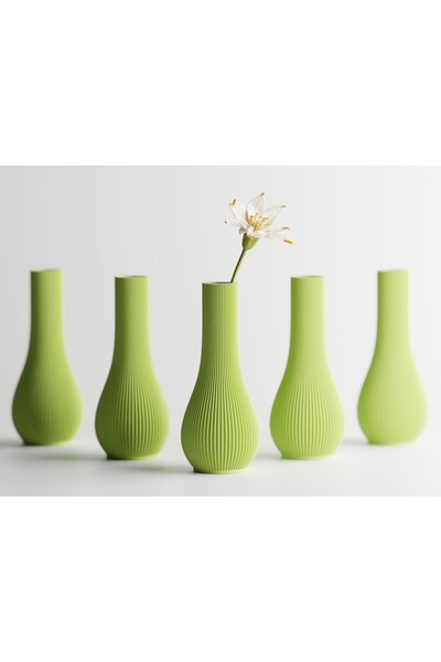 LayerCrew Vază pentru un fir Rini 18 cm 8 cm 8 cm Apple Green