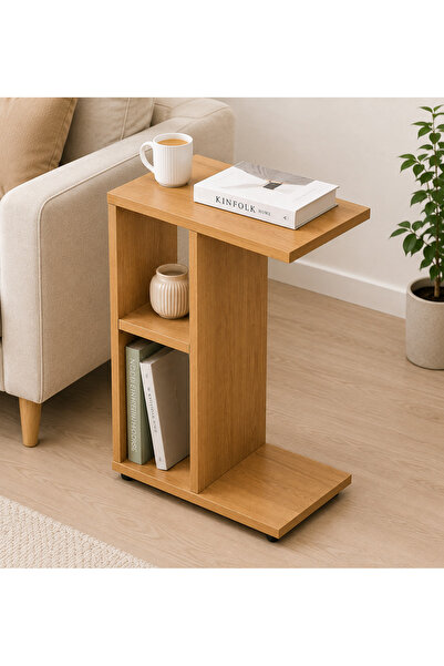 Arkhe Wood C Zigon Sehpa Tekerlekli %100 MDF