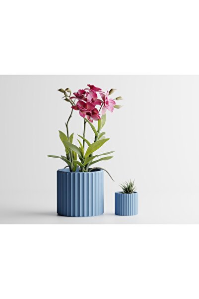 LayerCrew Ghiveci decorativ Muris 6.5 cm 6.9 cm 6.9 cm Muted Blue