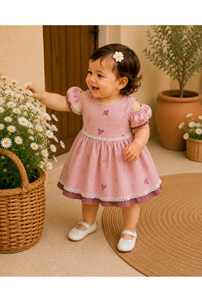 Elloria Kids MOES KALP NAKIŞLI ELBİSE