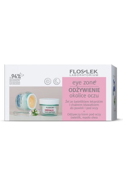 Floslek Set de hrănire pentru zona ochilor Cremă nutritivă pentru ochi cu eye...