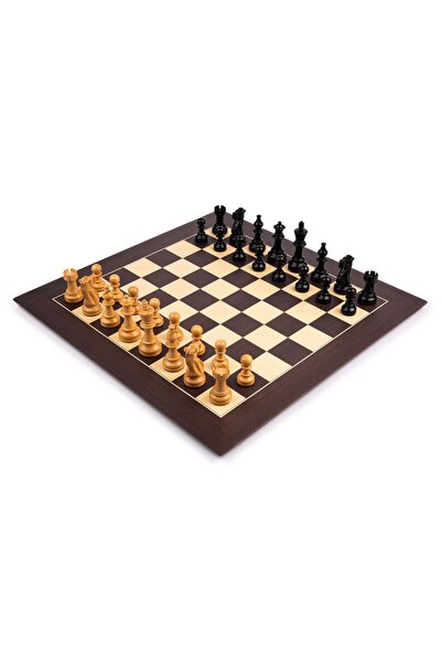 Ferrer Set de șah Wenge Barcelona Deluxe cu piese negre - Profesional de lux