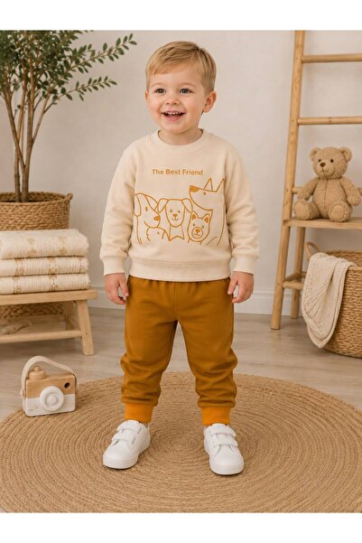 Organic Product DimpleBaby The Best Friend Printed Baby Set 2-Piece Sweatshir...