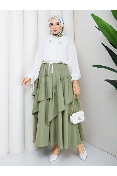 moda periy KARDELEN ETEK ÇAĞLA YEŞİLİ