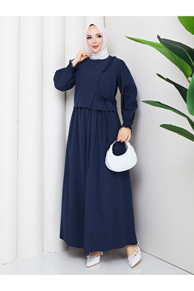 moda periy SELEN ELBİSE LACİVERT