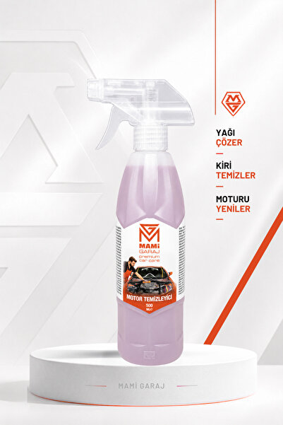 MAMİ GARAJ Motor Temizleyici Sprey 500 ml Yağ ve Kir Sökücü Araç Motor Bölümü Detaylı Temizlik ve Bakım Ürünü