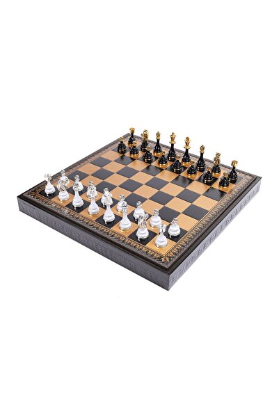 İTALFAMA Set de joc de lux 3-în-1 Aur 24K Argint 925 -piele