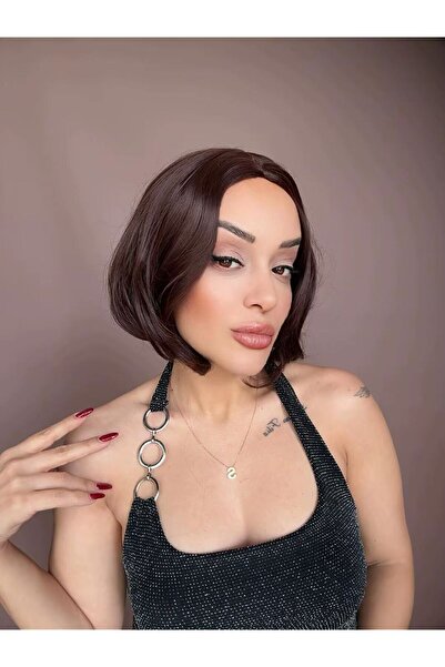 Suzan Peruk Medikal Peruk- Fiber sentetik saç gerçek saç dokulu- Ense kısmı a...