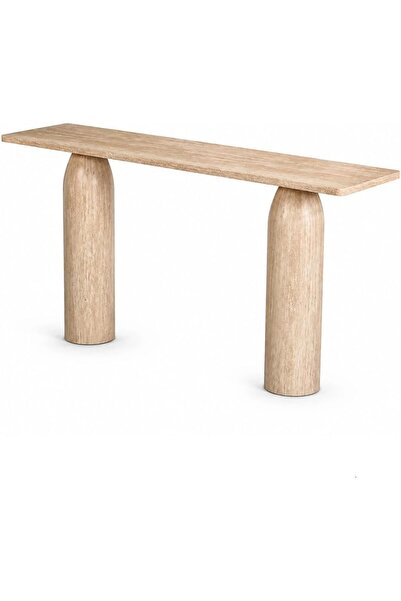 Al Hadaya Mall Modern Beige Wooden Console - Beige - 160x40x80 cm