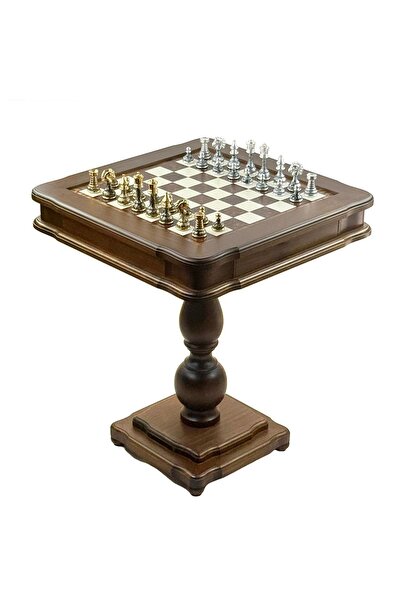 İTALFAMA Set de masă de jocuri de lux – Piese de șah din aur 24k și argint 92...