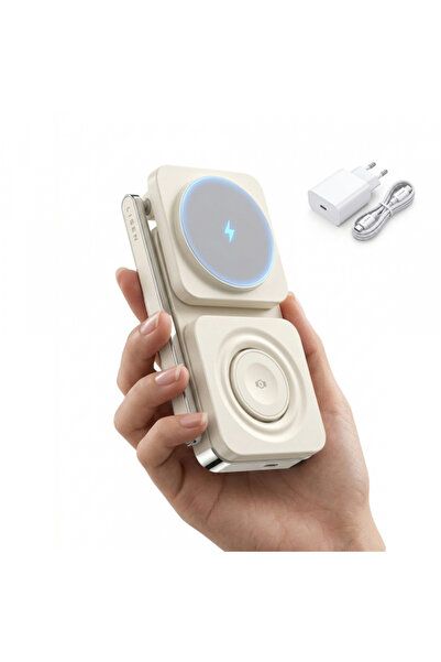LISEN Incarcator Retea Wireless 3in1, 15W, 1.67A, Alb YL0223110006