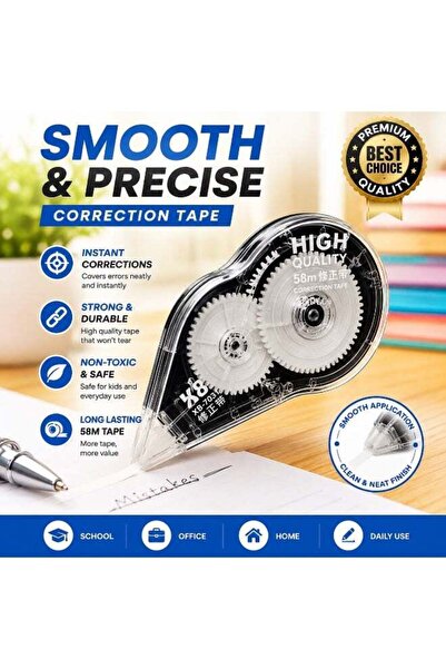 Generic xuebao Xueba Correction Tape 58m | High Quality White Correction Tape...