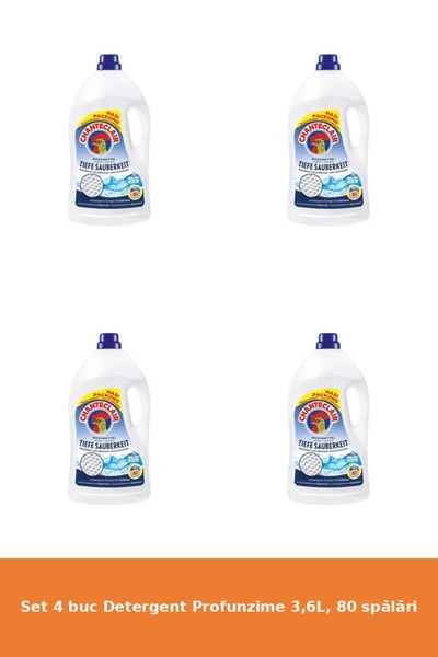 Chanteclair Set 4 Detergent Profunzime, 3,6L, 80 Spălări