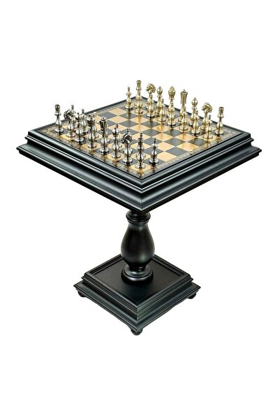 İTALFAMA Set de șah de lux cu piese metalice grele de 10 cm (4 kg) și dame