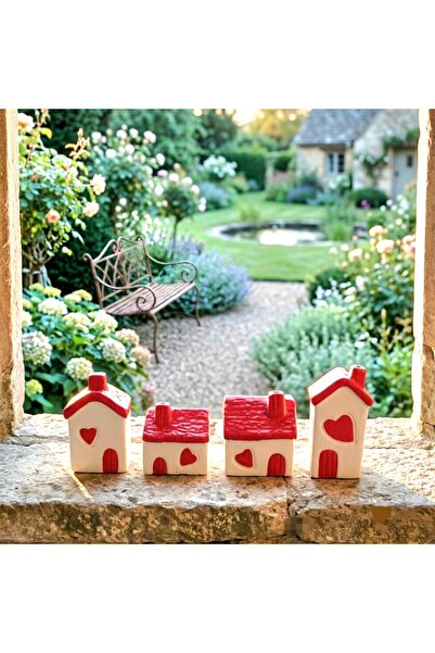 morlalem m 4-Piece House Set Mold, Heart Windowed Trinket Houses Silicone Mol...